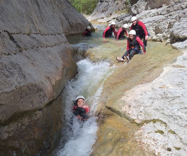 Canyoning dans la Clue du Haut-Jabron prés de Castellane