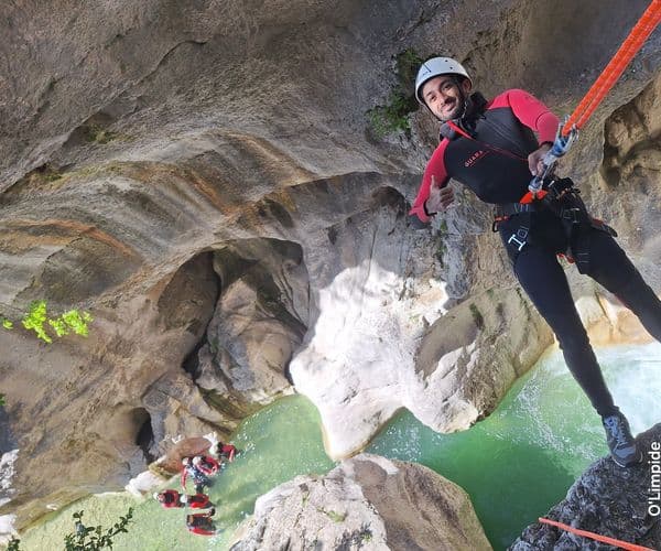 Canyoning dans la Clue du Haut-Jabron prés de Castellane