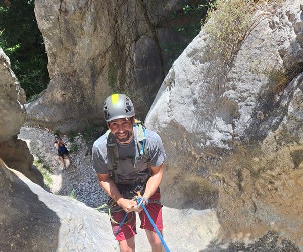 Via ferrata surplombant le Verdon