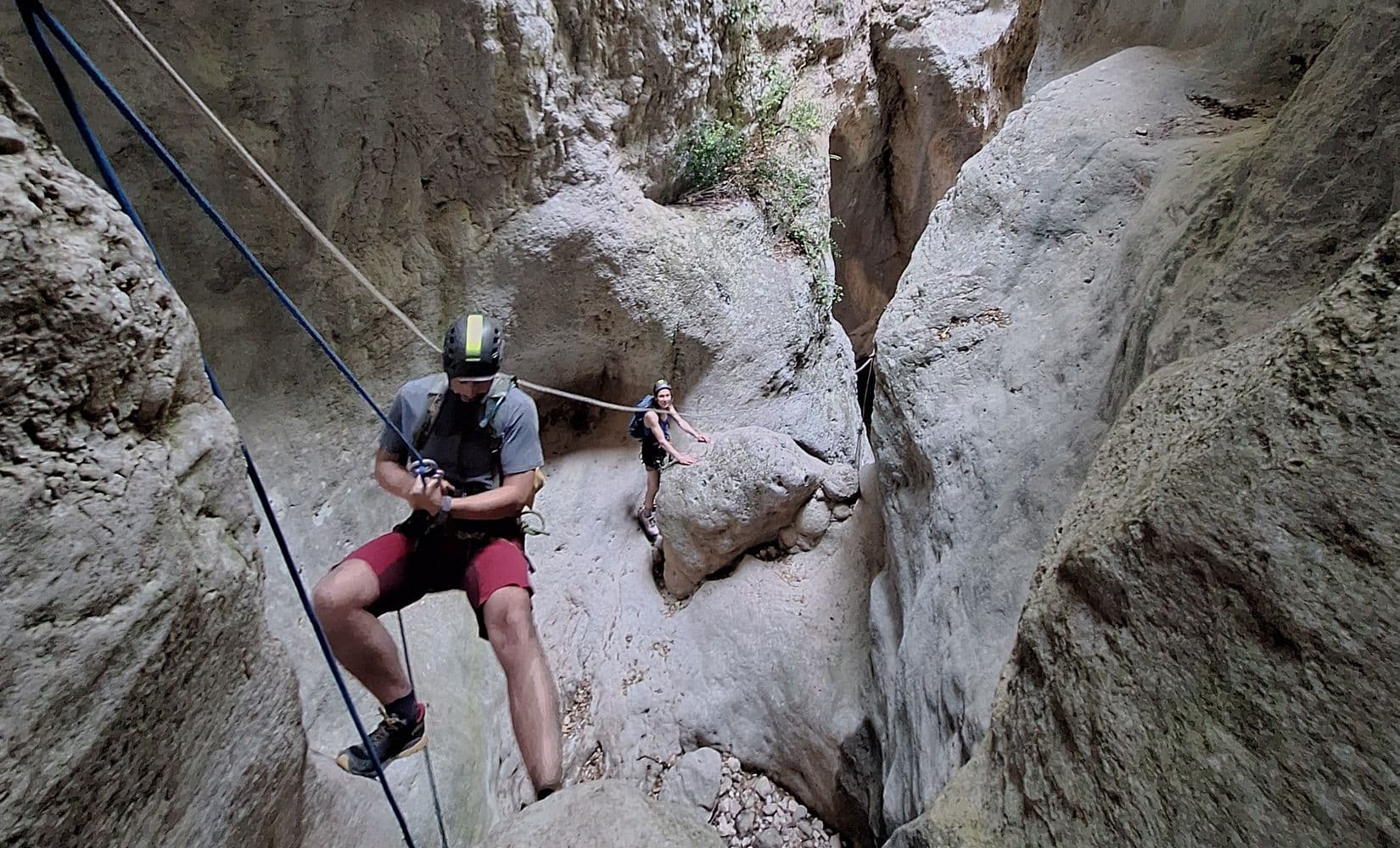 Via ferrata surplombant le Verdon