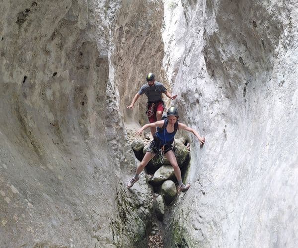 Via ferrata surplombant le Verdon