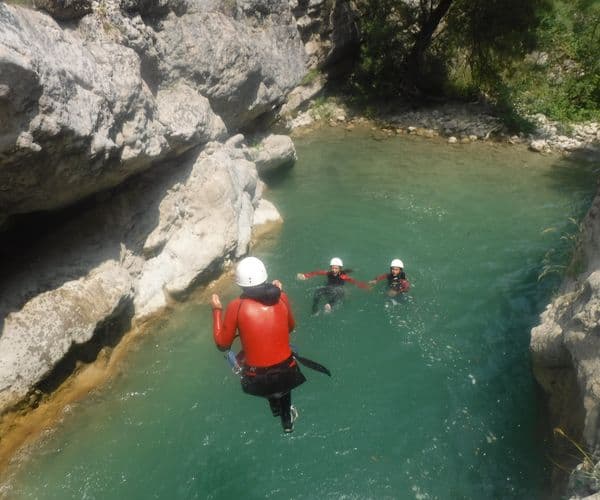 Canyoning près de Grasse dans le Gours du Ray